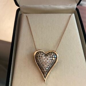 Elegant Gold Heart Pendant Necklace